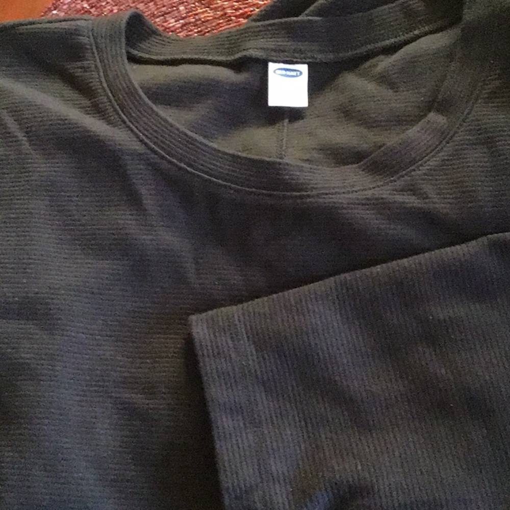 Old Navy Ribbed Knit Jersey Dress Sz M grey